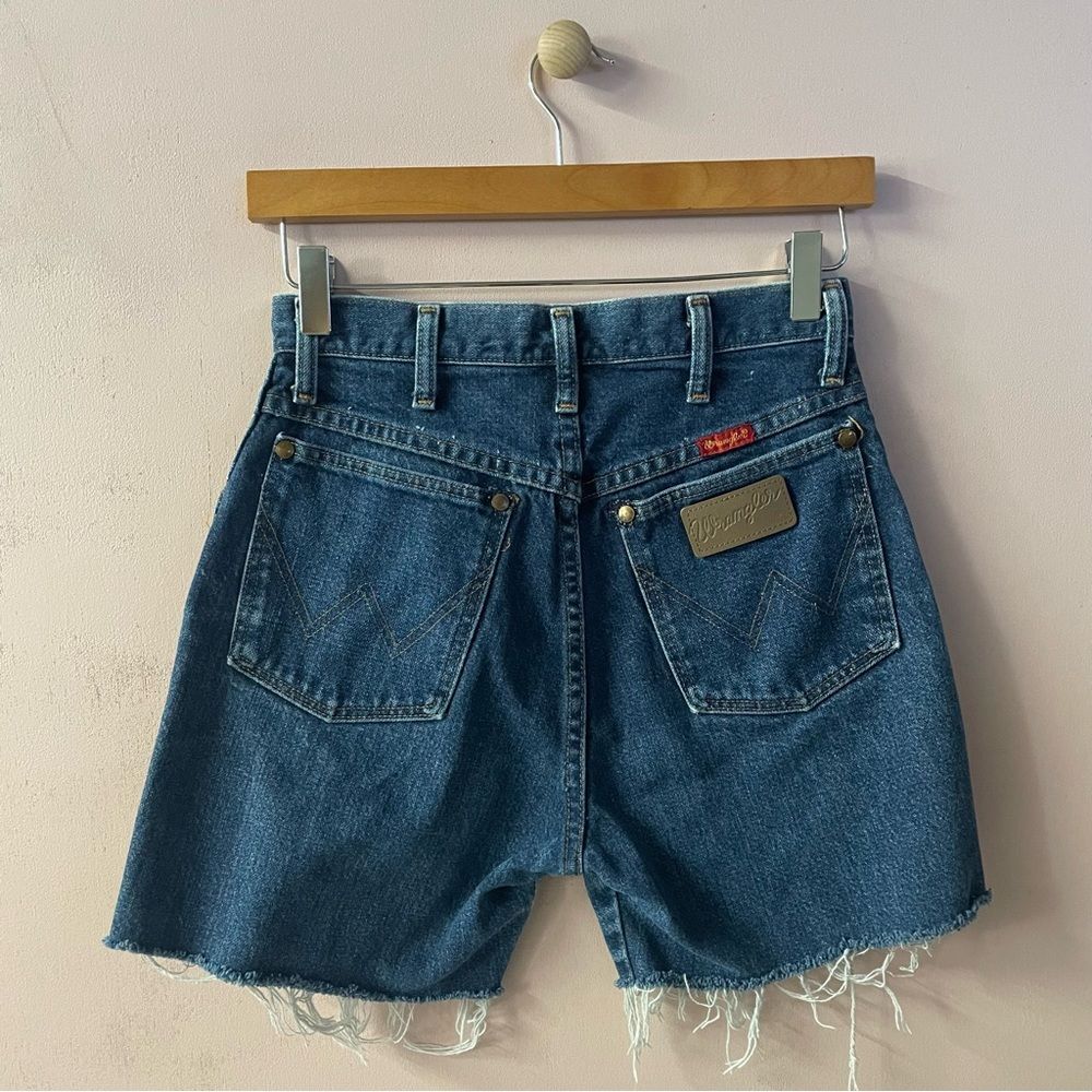 Vintage Denim Blue Women's Wrangler Shorts - Picture 11 of 11